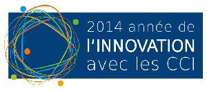 Logo label « 2014-Année de l’innovation » par le Comité Stratégique « IE - Innovation » de CCI France.