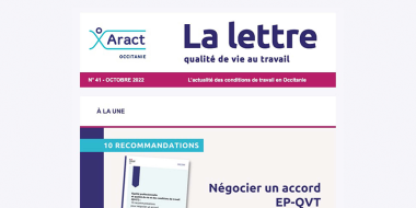 Bandeau de Une de l'article ressources sur la newsletter octobre 2022 de l'Aract Occitanie