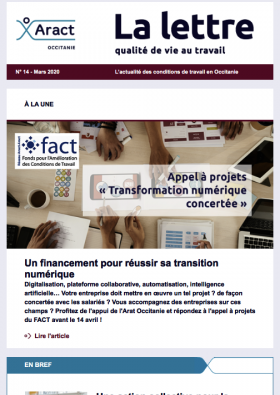 Newsletter Aract Occitanie mars 2020