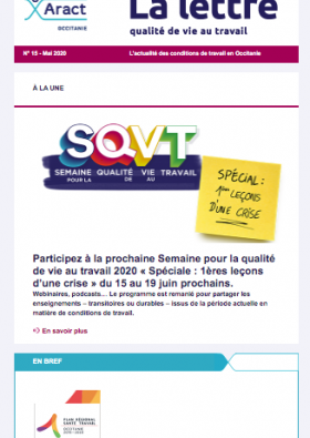 Newsletter Aract Occitanie mai 2020