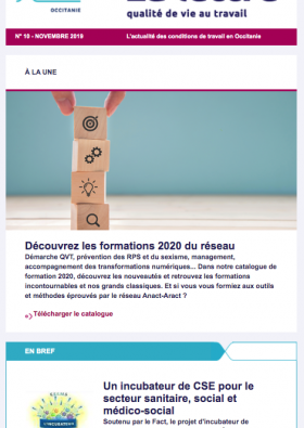 Une Newsletter Aract Occitanie novembre 2019