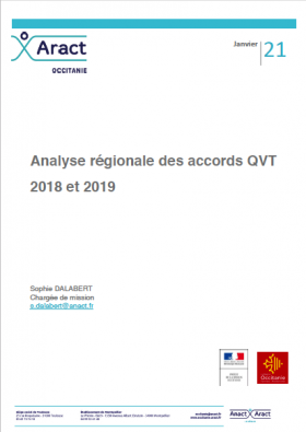Analyse régionale des accords QVT 2018 et 2019 en Occitanie