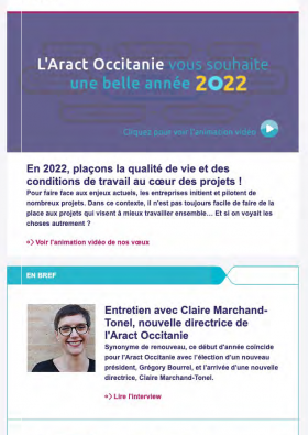 Newsletter Aract Occitanie janvier 2022