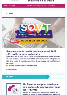 Newsletter Aract Occitanie mars 2022