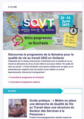 Newsletter Aract Occitanie juin 2022